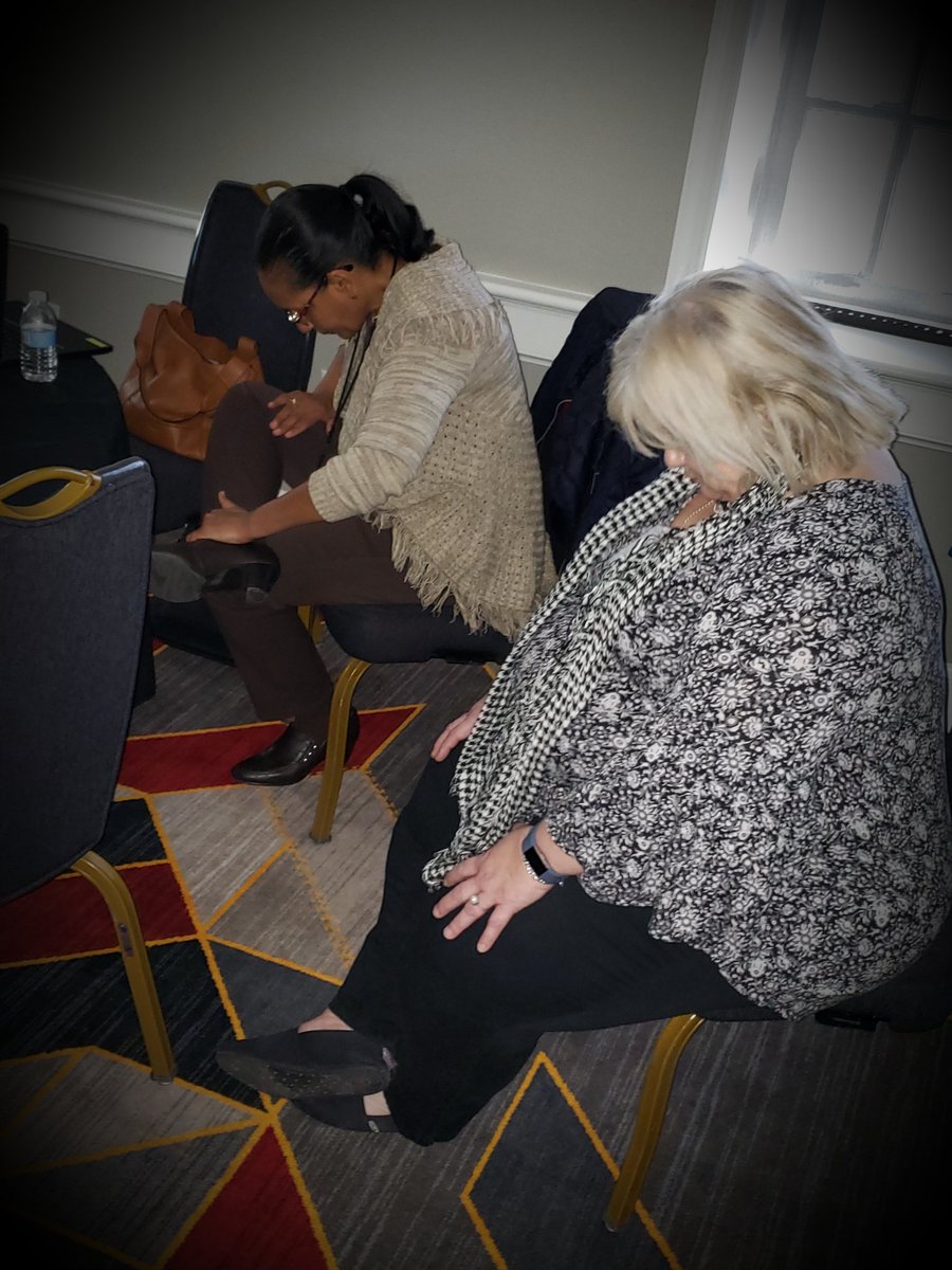 AlexisPike1's tweet photo. Just a little more Zin!  Quiet your mind and don't forget to BREATH in and exhale  out! 😉 Thank you to our wonderful instructor Mrs.Sherrell Moore-Tucker by way of our Wellness Office (c: Mrs.Katheline Steffens)! #LeadingPGCPS19 #asasp @pgcps https://t.co/DioKJTFOYx