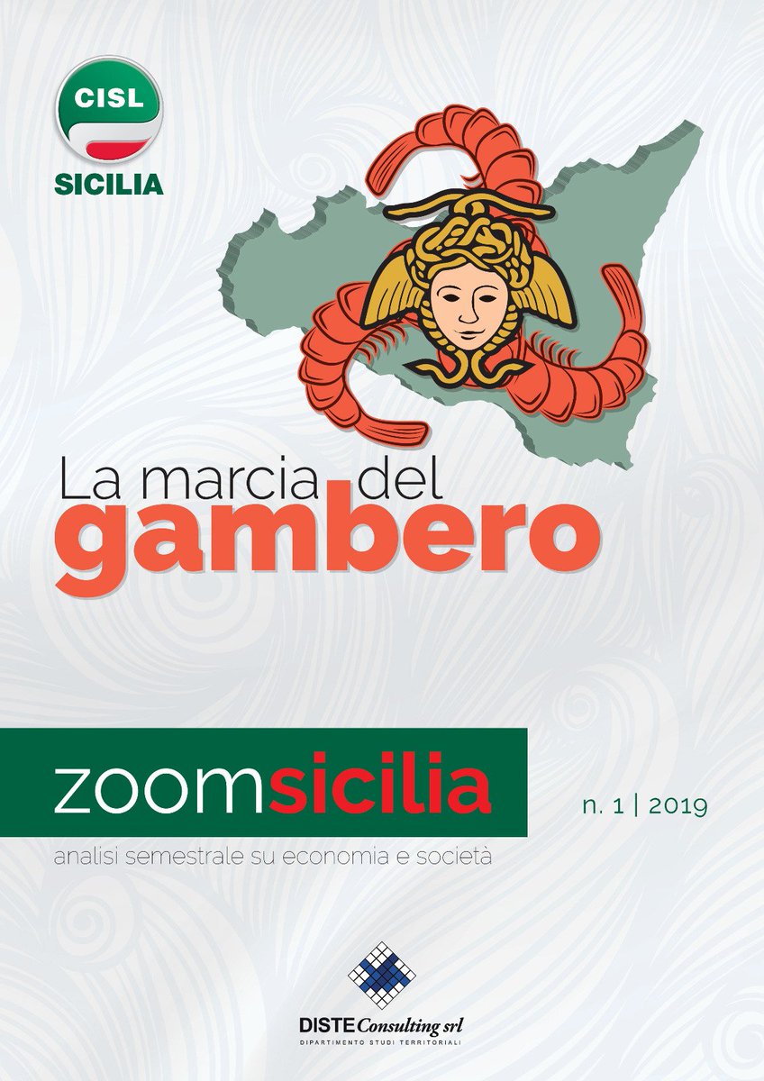 CislSicilia's tweet photo. Nasce #ZoomSicilia, report #Cisl-#Diste di analisi e outlook. A fuoco le variabili macroeconomiche. E le tendenze dell’economia e della società. Martedì 2 nell’aula consiliare del Comune di Palermo la presentazione del primo numero, La marcia del gambero

https://t.co/IlsZCOx3An https://t.co/l01BKysrJC