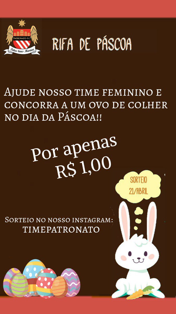 timepatronato's tweet photo. PATRONATO É O TIME DA VIRADA, PATRONATO É O TIME DO AMOR 🎶

Mas também é o time da rifa!!!!

Contamos com a nossa imensa torcida para elevarmos nosso patamar.

#avantePatronato https://t.co/kOD2Dbyh8X
