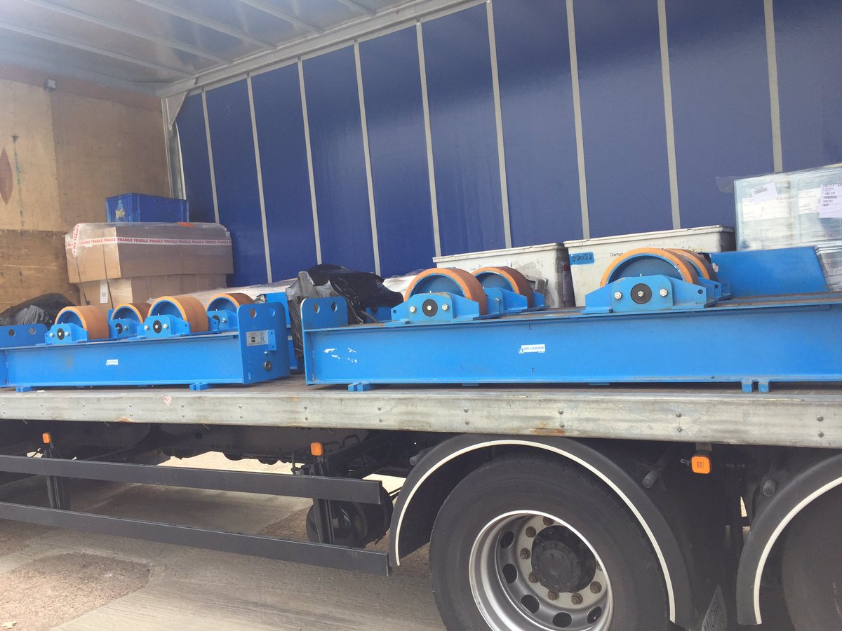 Export order #1 two sets of welding rotators sent out yesterday