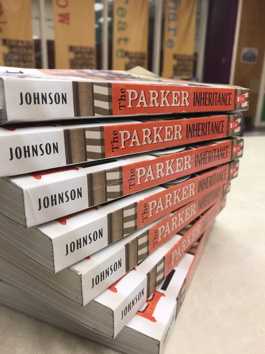 LitShms's tweet photo. Reading The Parker Inheritance by Varian Johnson. #We’reLIT #SHMS @varianjohnson https://t.co/wSb1iLpuxW