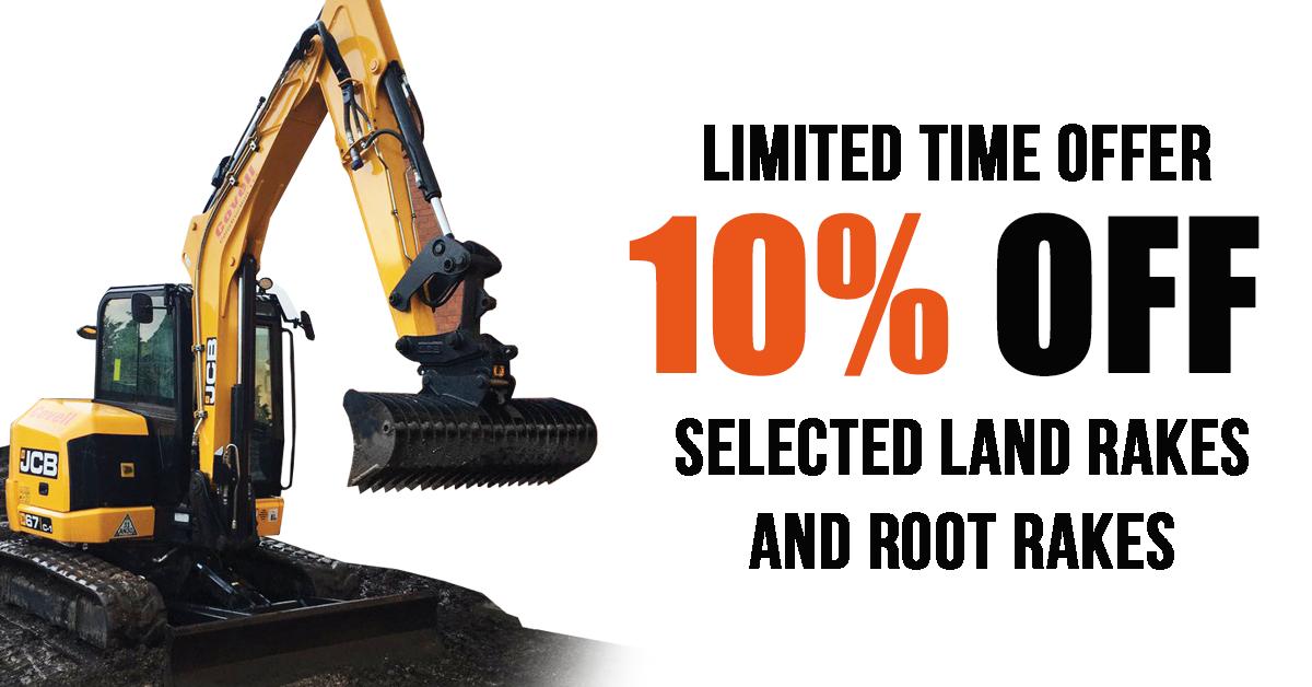 For a limited time save 10% on selected sizes of our best-selling land rakes and root rakes.

To find out more call us today on 01525 851912

bucketwarehouse.com/rakes-83-c.asp
