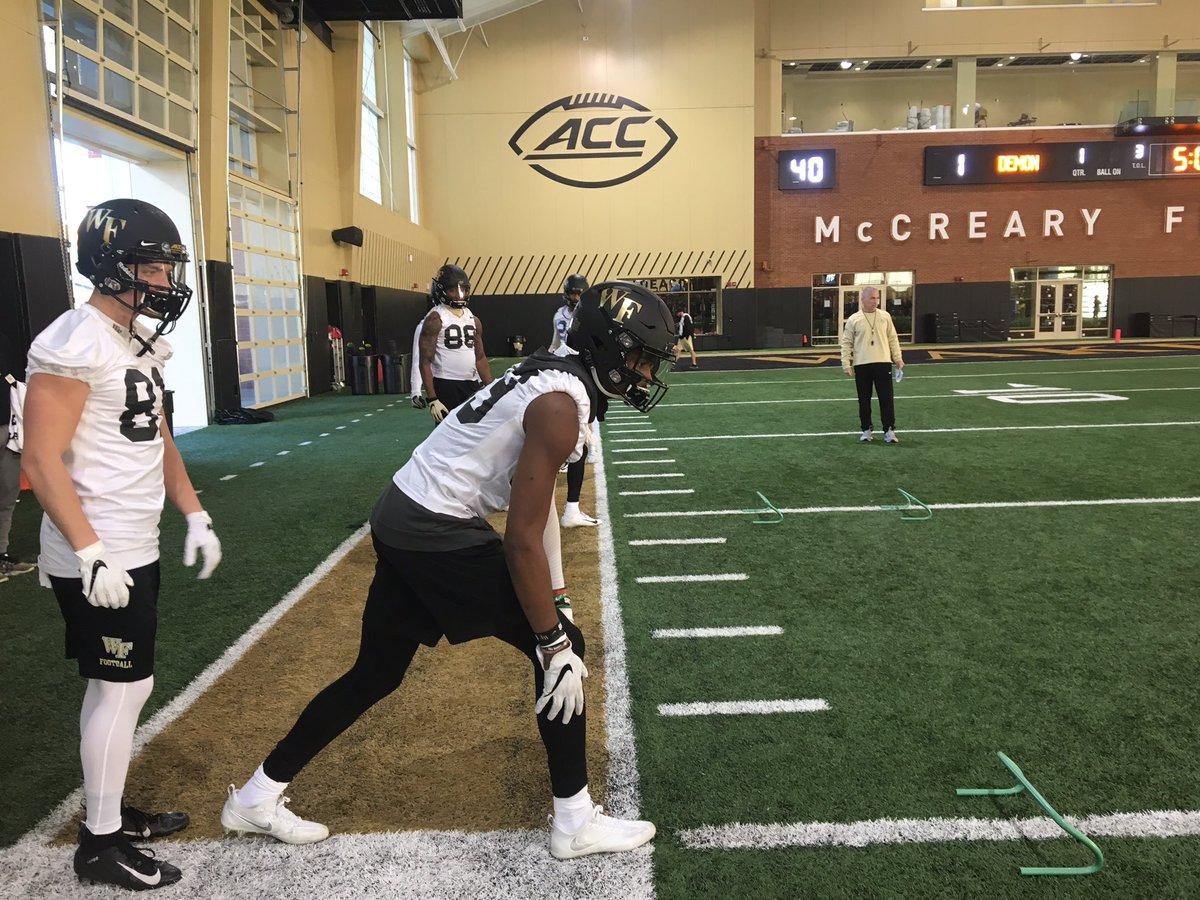 WakeFB's tweet photo. Time to get back to work. #GoDeacs https://t.co/Zb2L4b4CIK