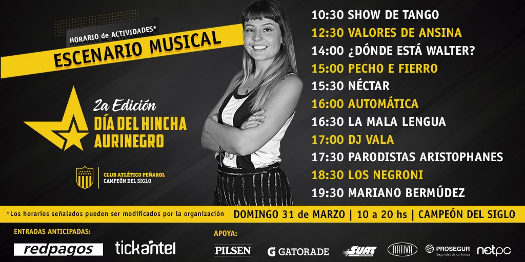 OficialCAP's tweet photo. 🗣 | ¡Hoy se cumplen 3 años de la inauguración de nuestra casa y el domingo lo celebramos todos juntos! Vení a disfrutar de nuestras leyendas, charlas, espectáculos musicales ¡y muchas sorpresas más! 🏆🎤 🎸 Entradas en venta en RedPagos y Tickantel ¡Apurate que son limitadas! 🎟 https://t.co/E5ZwDxb7VH