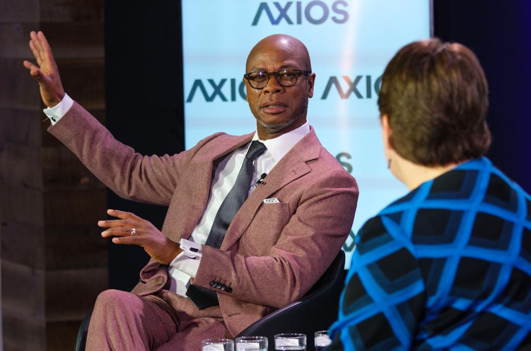 axios's tweet photo. Clarence Anthony, CEO of the National League of Cities on improving infrastructure: "Fix it first. We’ve got to fix what we have. We want it, but we need it to be coordinated, planned and integrated into the basic systems that we have." #Axios360 https://t.co/3dpwvNgGzE