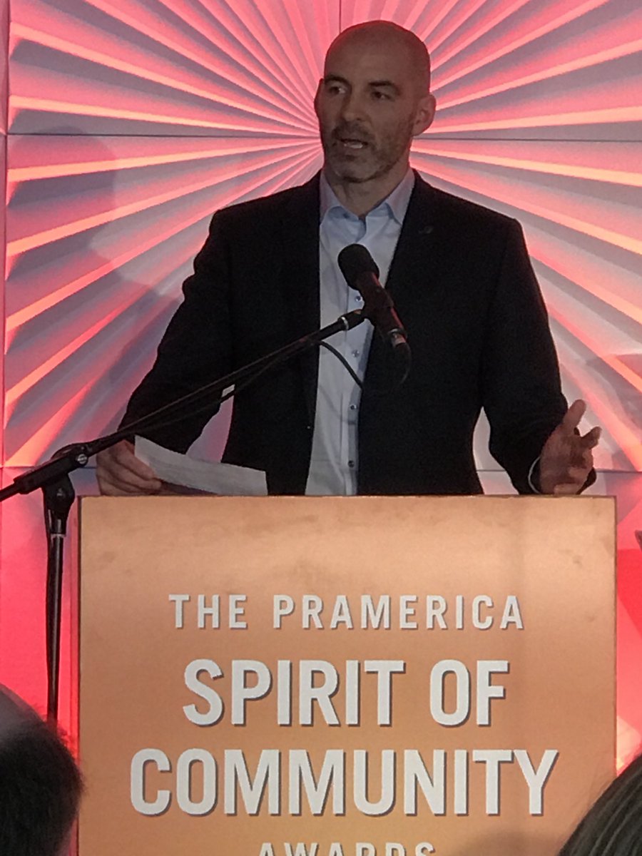 BrianMurraytalk's tweet photo. #SOC19 @Pramerica_Ire @Pramerica_SOC 
Richie talking about the importance and the value of volunteering in your community and the impact it can have. https://t.co/3HPvulannS