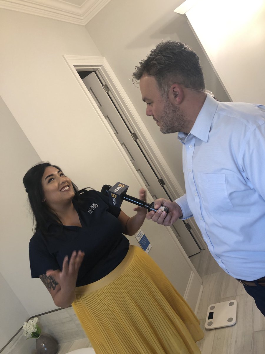 sharonsouther's tweet photo. Live at the Cox Smart Home with Haliegh from Manuel Builders. Thank you for allowing to showcase our smart devices in your beautiful home. @CoxComm @manuelbuilders  #CoxSmartHome https://t.co/FQC2Pgcvj2