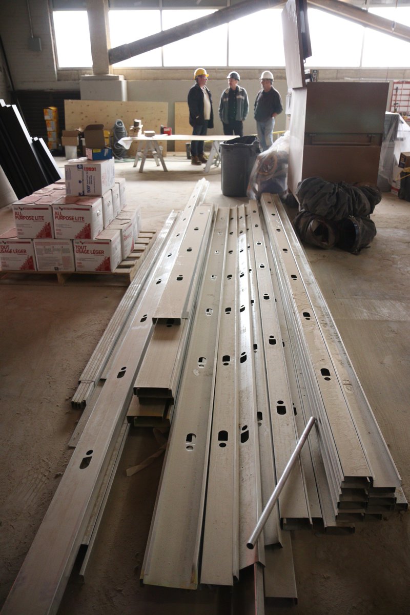 MIP_Hamilton's tweet image. Construction is progressing in our Garage@MIP innovation space! As we count down to @forgemcmaster &amp;amp; @if_hamont moving into their new home, the team from @iramcdonald is creating a dynamic makerspace, open work areas, lounge, offices, and much more. #HamOnt @MIP_Projects