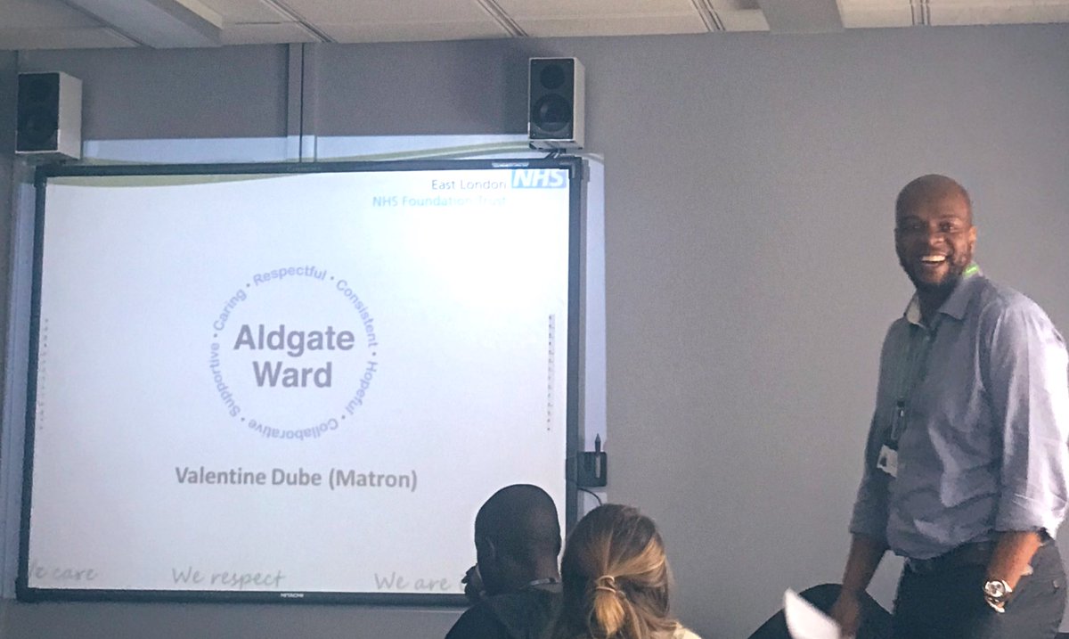 HennaBeegz's tweet photo. @mrvals My matron talking about the opening of our ward - ALDGATE at the DSN away day ✅ #GoMatron https://t.co/mSFuE74f8q