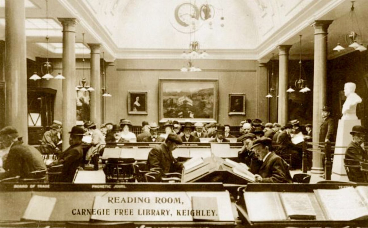 SaltsWalks's tweet photo. The 1st #CarnegieLibrary in England was built in #Keighley in 1904. 3yrs later the #GradeIIListed Windhill #Shipley library opened & had a tea room & lecture hall. Closed in 1985, it has been privately owned & neglected since 2006. #BotanicalBuilding https://t.co/AeXslcOQhN