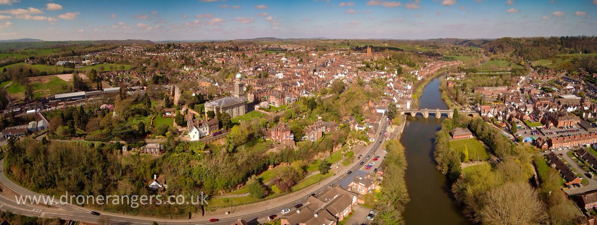 vshropshire's tweet photo. A panorama image of beautiful Bridgnorth taken from the Virtual Shropshire drone today to be used on the official Bridgnorth tourism website soon! https://t.co/I2adoDCk2q #visitshropshire https://t.co/BnAeYBEdgz