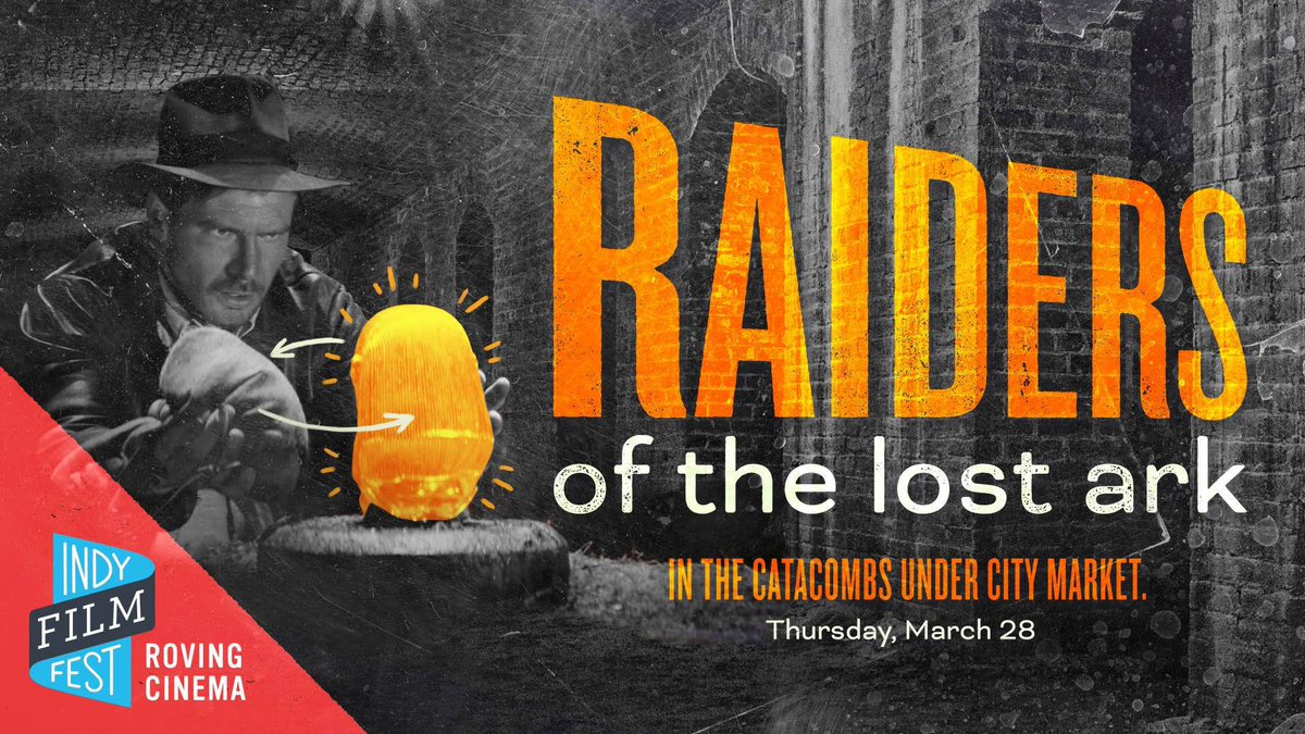 Are you coming to the <a href="/IndyFilmFest/">Indy Film Fest</a> screening of Raiders of the Lost Ark in the Catacombs? Come to City Market early for some dinner and drinks! <a href="/GomezBBQ/">GOMEZ BBQ</a> and <a href="/3CarrotsIndy/">Three Carrots</a> open to 6 pm. <a href="/poke_guru/">Poke Guru</a> open to 7 pm. <a href="/TomTapRoom/">Tomlinson Tap Room</a> opens at 2 pm!