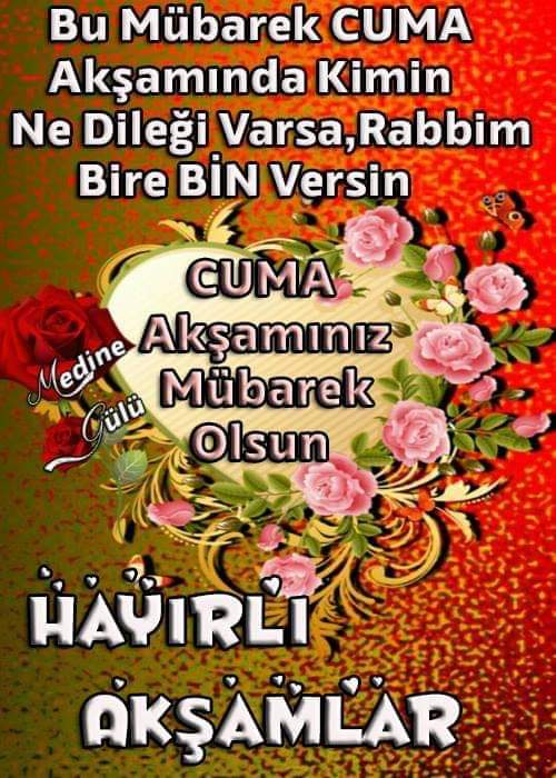 @eminecelik62 @emn_rl @MahmutAliTuncel @AK_MEHMET_1453_ @Canerf3 @YUSUFSORGUCU @melikak06 @sabrigunes001 @AsiiyeMutlu @VahitKaragoez @TEKHEDEF2023AK Cuma akşamınız mübarek olsun