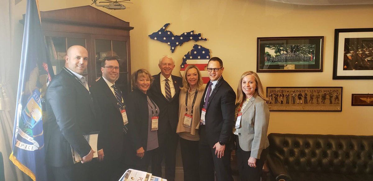 TheOfficialMRLA's tweet photo. It’s a day full of meetings at the #PAFC19 to educate legislators on how their decisions effect our hospitality businesses in Michigan! #ServingOurFuture https://t.co/lJrOuFaSp8
