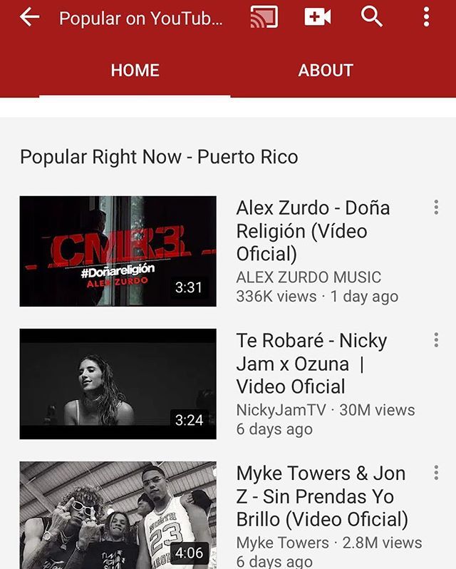 #Alexzurdo amanece #1 en tendencias en #PuertoRico con la canción “Dońa Religión” | Gloria a Dios! ift.tt/2uvxXy9