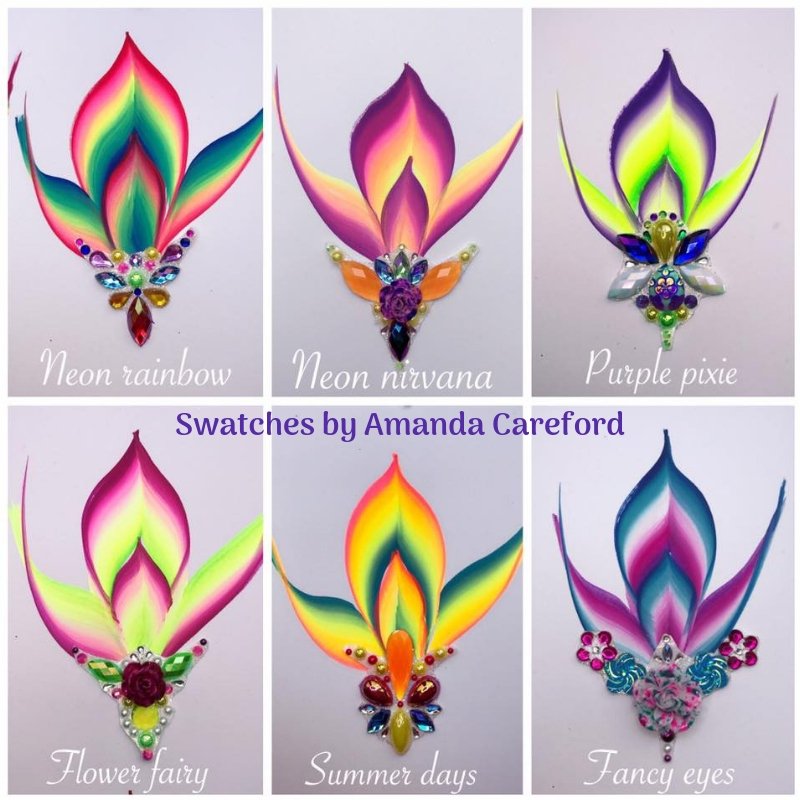 SillyFarm's tweet photo. Let's face it we LIVE for these beautiful colors! Thank you Amanda Careford for the blingspiration and swatch love! #Funstrokes #sillyfarm loves https://t.co/aUN6cvlSr7