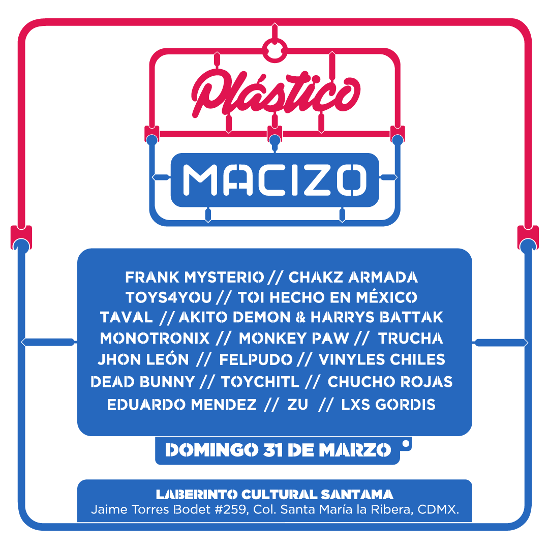 Faltan 3 días para #PlasticoMacizo3 !
¿Quienes participarán en esta edición?...
Les compartimos el cartel con todos los artistas y marcas que tendremos durante el evento 👊🏻 #ArtToy #Plush #PaperToy