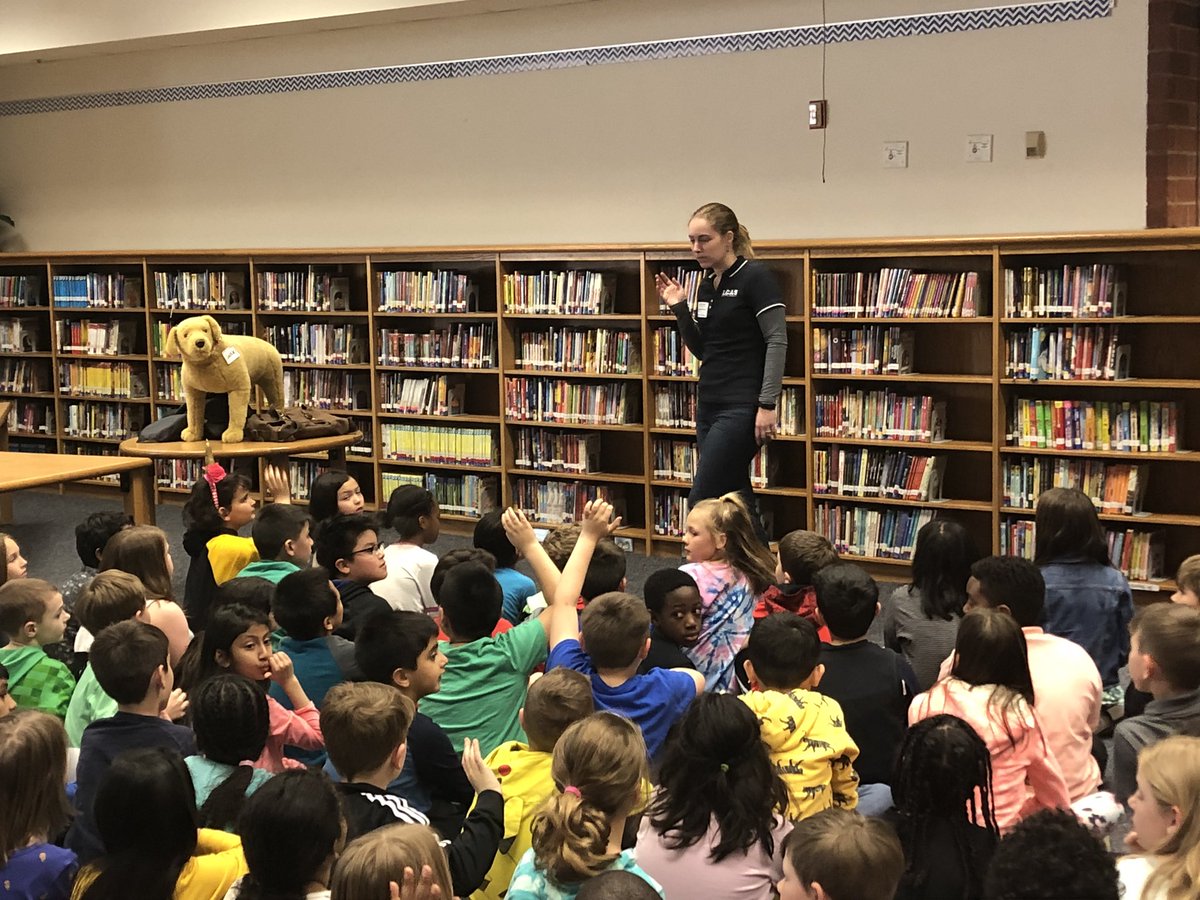 Learning about animal shelters as the Loudoun County Animal Services came to speak to the third grade. Students are writing persuasive essays about why it’s important to adopt animals from shelters.  #Tolbertcares #tolbert19 #tolbert18