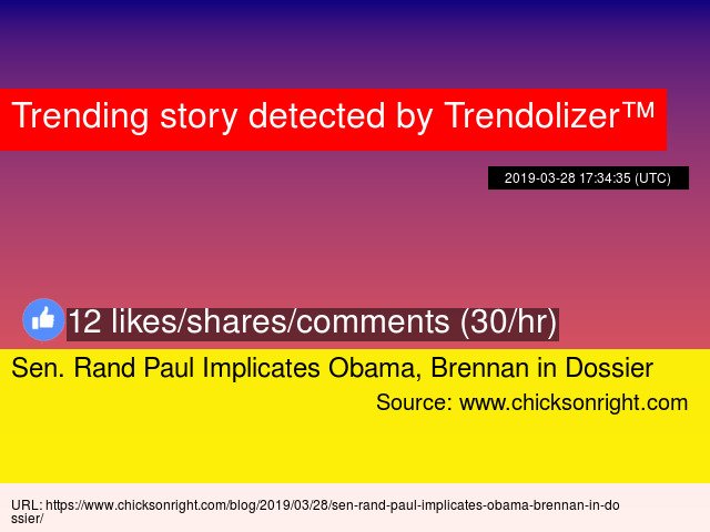 RandPaulizer's tweet photo. Sen. #RandPaul Implicates Obama, Brennan in Dossier https://t.co/HneYGBLomP https://t.co/8k4vEoA0JX