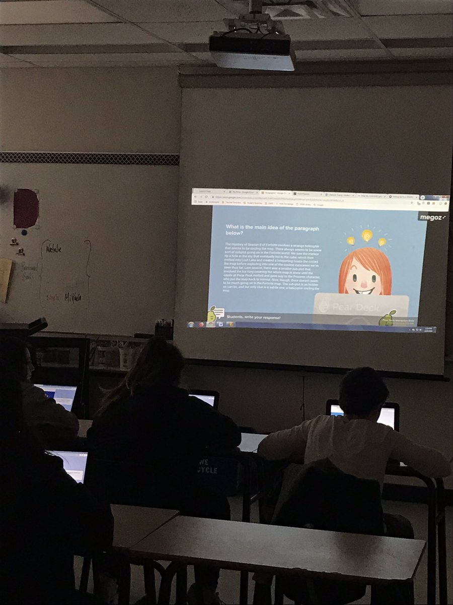 angieshorne's tweet photo. Next level presentations @EPEC3  @traceydehmel  Involving students in a Google Slide presentation.  Student engagement and formative assessment at its finest https://t.co/yGhOyixlyO
