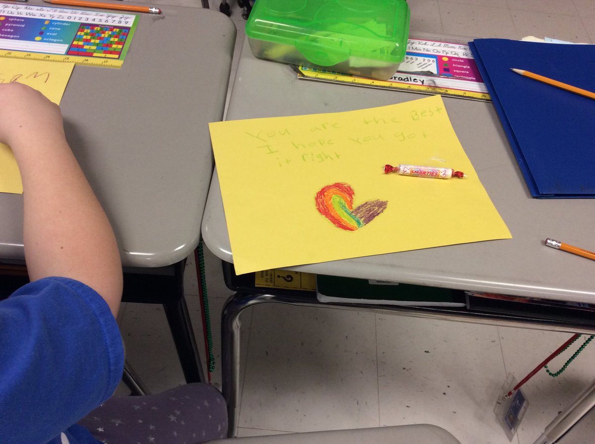 shollis0301's tweet image. ⁦@CSDSenators⁩ ⁦@DrKellyGreen⁩ We had k and 1st  grade classes adopt a 3rd and 4th grade class to encourage them on during SBAC Testing. I stumbled upon a delivery today. #northrocks #csdchat