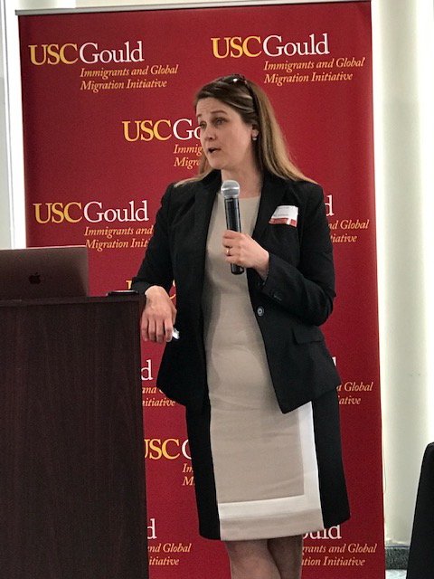 USCGouldLaw's tweet photo. Busting myths about sanctuary cities - @Kit_Johnson of @UofOklahomaLaw challenges notions about sanctuary cities that spread fear and misunderstanding #immigrationpolicy #ILJ2019 https://t.co/EM3NOwxagu