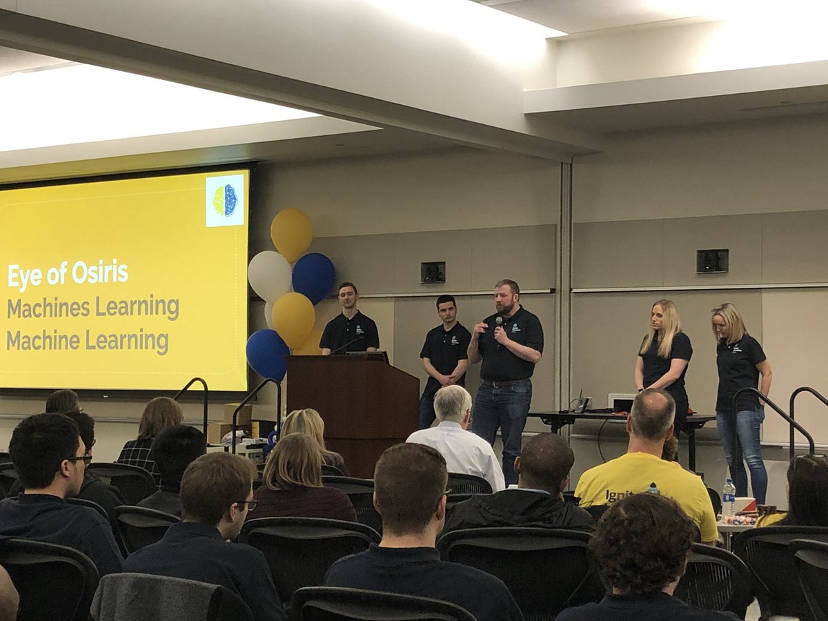 Liberty_IT's tweet photo. Next up is Machines Learning Machine Learning on document systems #IgniteHackathon2019 #TechAtLiberty https://t.co/jOT0r94G7F