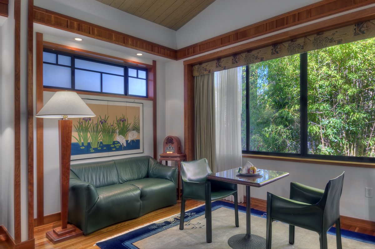 DinahHotel's tweet photo. Picture yourself here... 
Our Lanai Suites feature a fireplace and a view of our lush gardens &amp; peaceful lagoons. Save 20% with our Suite Deal. (Based on availability) Click the link below to book. #paloalto #EscapeToDinahs #boutiquehotels 
https://t.co/qJwKpHgsNC https://t.co/aq1I4Z3bxN