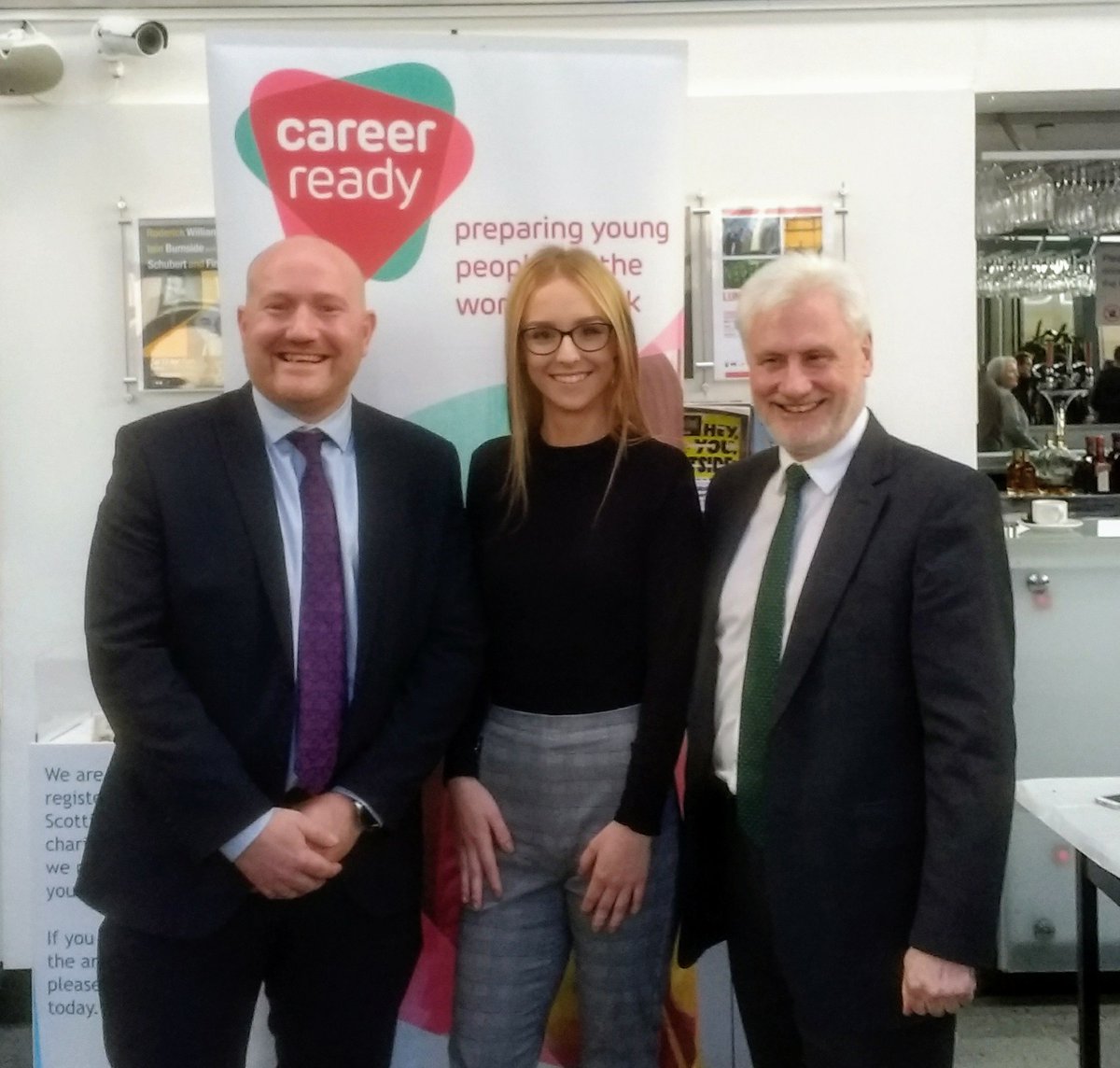 WLCDYW's tweet photo. Our @LoveWestLothian @CareerReadyUK Student of the Year ALSO happens to be Scotland's Student of the Year!
Niamh @ArmadaleAcademy pictured with her VERY proud mentor, Mark @scotgov & our Head of Service @jlewiscameron
#ScotGrad19 https://t.co/UFFBfi5a5v