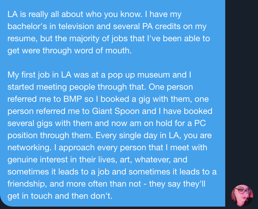 ErukaMoseley's tweet photo. I get asked about my move to LA a lot, which makes sense 'cause y'all scare the shit out of us non-west coasters. I just typed a bunch of stuff out, so maybe it'll be helpful? idk, I'm just a midwesterner barely making rent <3
#dyinginla https://t.co/o9G5ScirB5