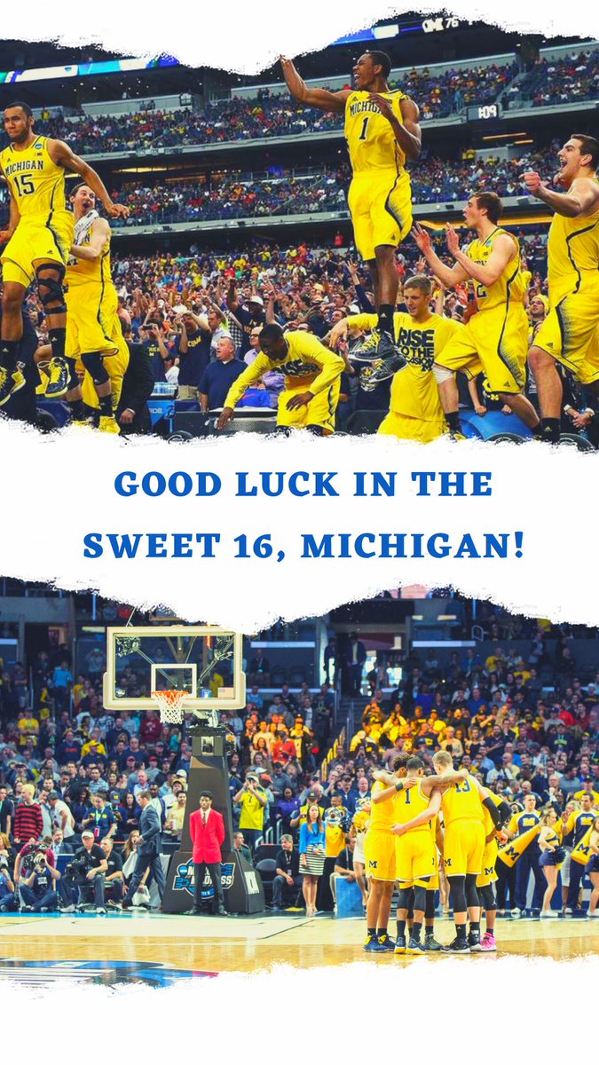 saladsUP's tweet photo. We’re cheering for you, @umichbball! #Sweet16 #MarchMadness https://t.co/3HOMHvnyK2