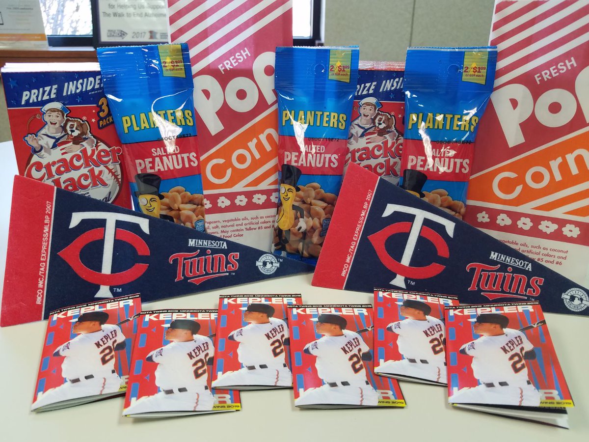 FirstMNBank's tweet image. It's #OpeningDay! Stop into our Mound branch for some peanuts and Cracker Jack and cheer on your #MNTwins!