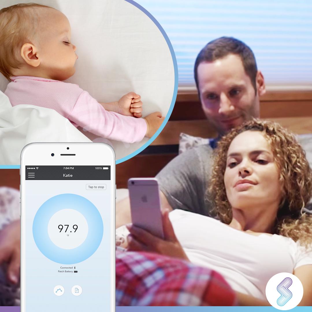 FeverScout's tweet image. Fever Scout is a soft, wearable thermometer wirelessly sends temperature data to your smartphone. Be able to continuously monitor temperature when they are sick without disrupting sleep whether you're in another room or city! Learn more - hubs.ly/H0hcrWl0

#kids #moms