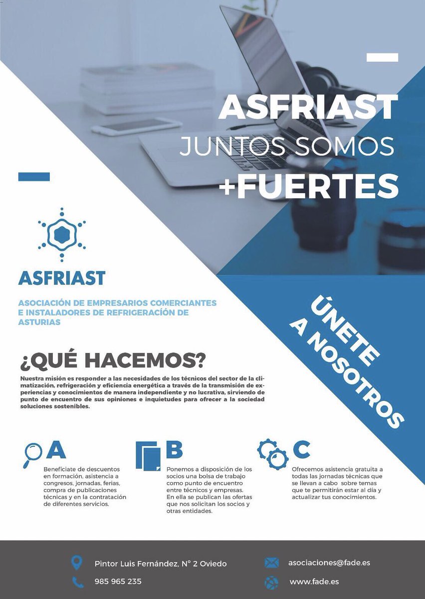 asfriast's tweet photo. Juntos somos + fuertes. Asóciate #Frigoristas #Asturias https://t.co/zQcNrkDaOR