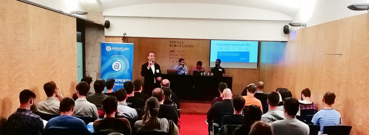 a2secure's tweet photo. We are live! Meetup talk about the secure deployment of microservices in Google Kubernetes Engine (GKE) and the proper security monitorization of the platform and deployed services #A2Meetup #A2Secure https://t.co/0lQNG43NcL