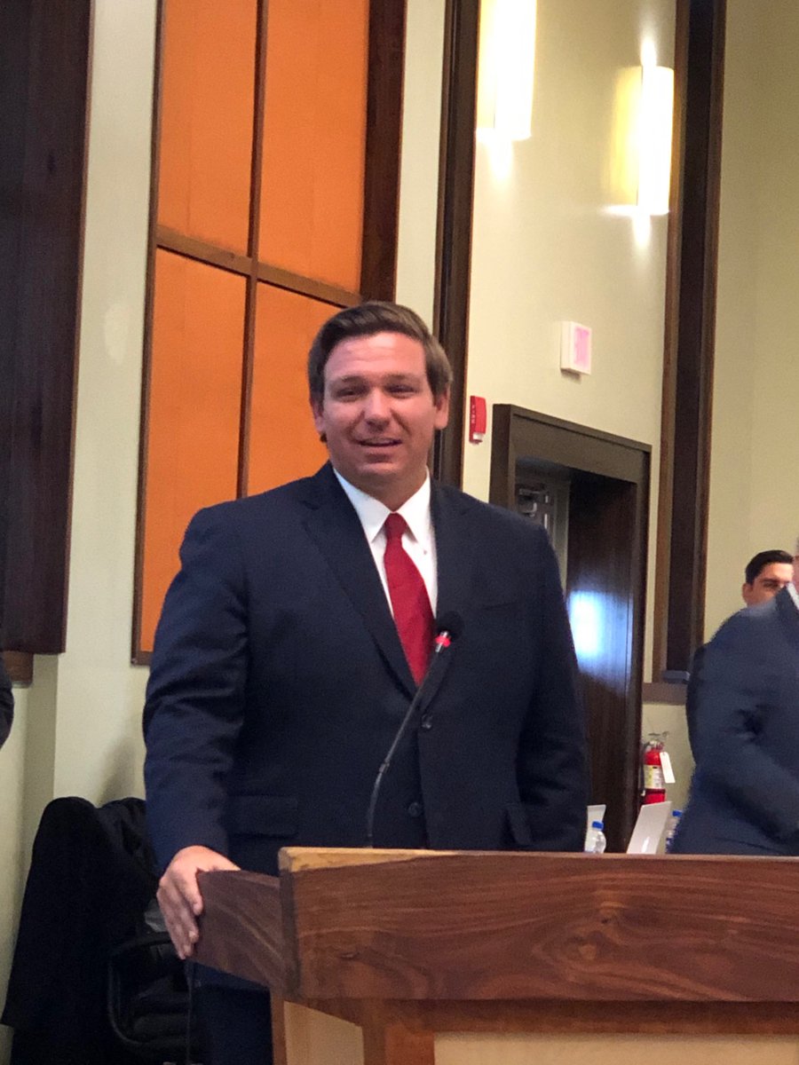 DrMDSaunders's tweet photo. Governor DiSantis sharing his vision for higher ed at Florida BOG meeting. #uwfpres #flbog https://t.co/9TsfUeqsoQ