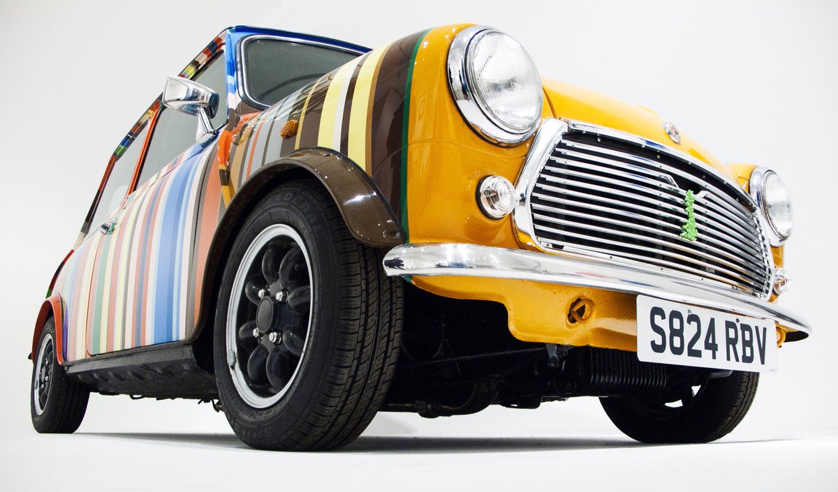 #mini #classicmini #oldmini #classiccars #car #stripes #paulsmith #designer #design #art #designmuseum @PaulSmithDesign @DesignMuseum @MINIUK @MINI