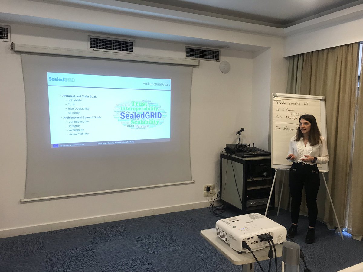 SealedGRIDH2020's tweet image. Happening now, Anna Angelogianni is presenting @SealedGRIDH2020 project at the #H2020PCW event.
#H2020 #H2020WPC