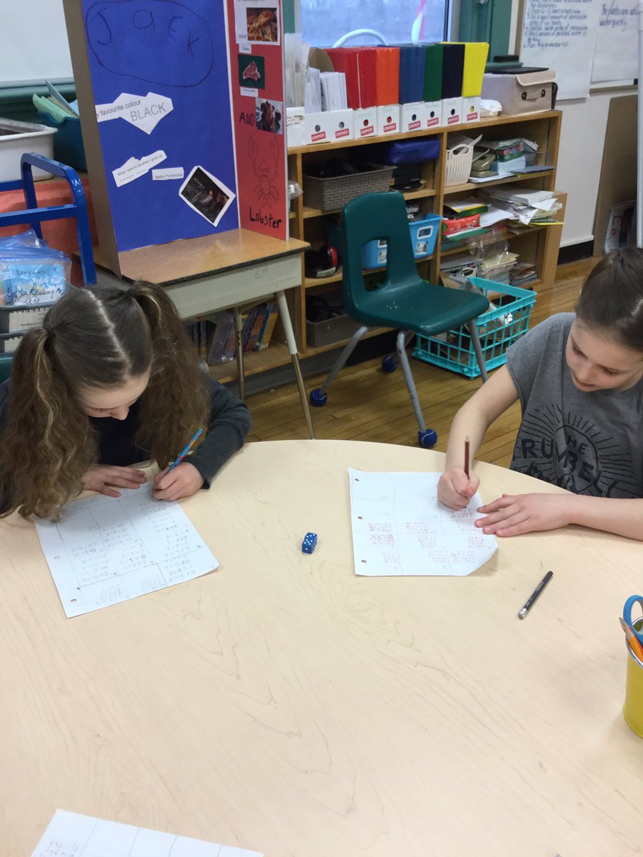 MsNadon's tweet image. Grade 3 Dice Activity. Fact Families for Multiplication and Division. @MsNadon.  #royalvalues, @infoAlexandraPS , #mathfundamentals, #mentalmath, #dicegamesrule