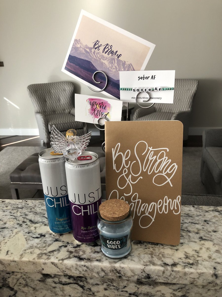 soberfriendsclb's tweet photo. @millypilly83 @ownsobriety Thank you for your interest!  Our boxes contain self-care products, sober support products, and alcohol-free beverages to try.  Here's a look at some of our past boxes... https://t.co/FmLXBqWK8r