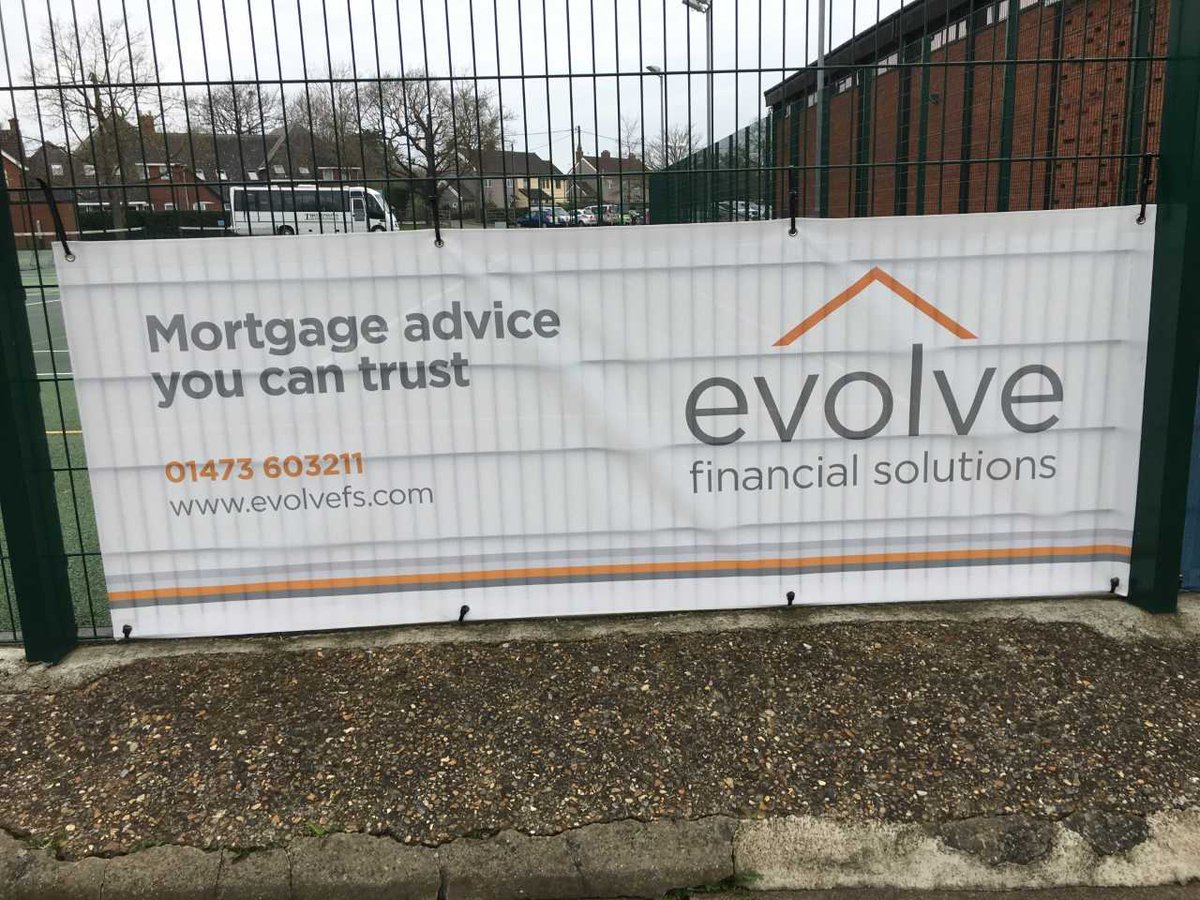 Great new, eye-catching banner on our tennis courts proudly promoting, Evolve Financial Solutions!! Overlooks our busy and wonderful cricket square at the College - a perfect position! <a href="/evolvefs/">Evolve Financial</a> #icanatfram