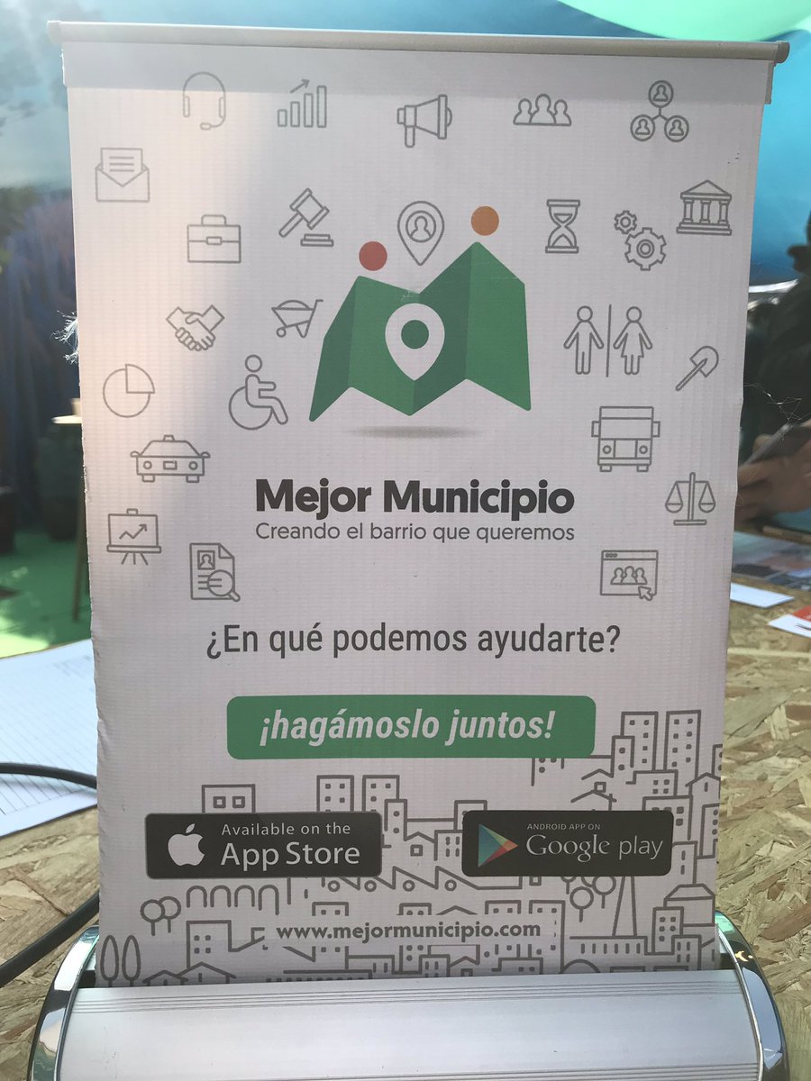 Descubre @Mejor_Municipio, plataforma de contactabilidad que te geo referencia en la comuna en la que te encuentras para realizar todo tipo de requerimiento, crear alertas ante emergencias y saber lo que ocurre a tu alrededor gracias al mapa. ¡Descarga la app! #CiudadFuturo