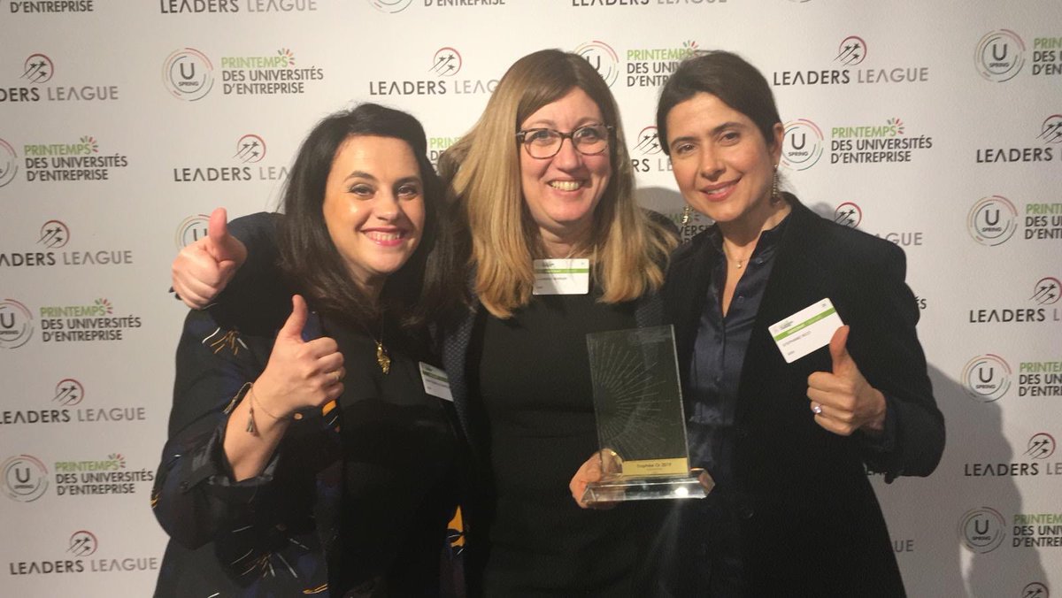StephanieRicci_'s tweet photo. @AXA is rewarded in the Digitalisation category with the @U_Spring19 GOLDEN trophy! We won 2 trophies!!! Thank you AXA teams!!#axalearninggames #keeplearning @LBerreby @saba_pradeilles @ksontwitt @19_zaz @Riccardo_Ruocco @mireyamunozalo https://t.co/HKnb7N4FTc