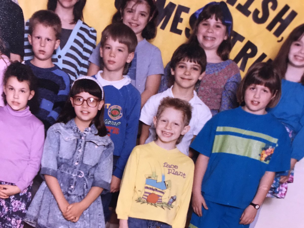 NickJohnston101's tweet photo. It’s #ThrowbackThursday... and I’m about to throw it waaay back. Yesterday @JuliaDunnWRGB1 happened to be at Westmere Elementary - and found THIS photo! Can you spot 3rd Grade Nick Johnston?? https://t.co/Rral6RZRBw