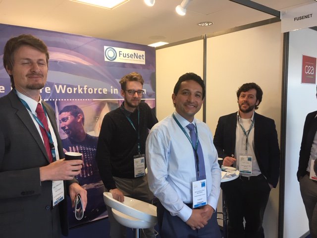 iterorg's tweet photo. Good to see the younger generation represented at #IBF19 - they are the future fusion experts and operators. The European Fusion Education Network @FuseNet_eu introduced their work at an exhibition stand. @guido_lange #ITER #WeAreITER https://t.co/IBi6mJAipM