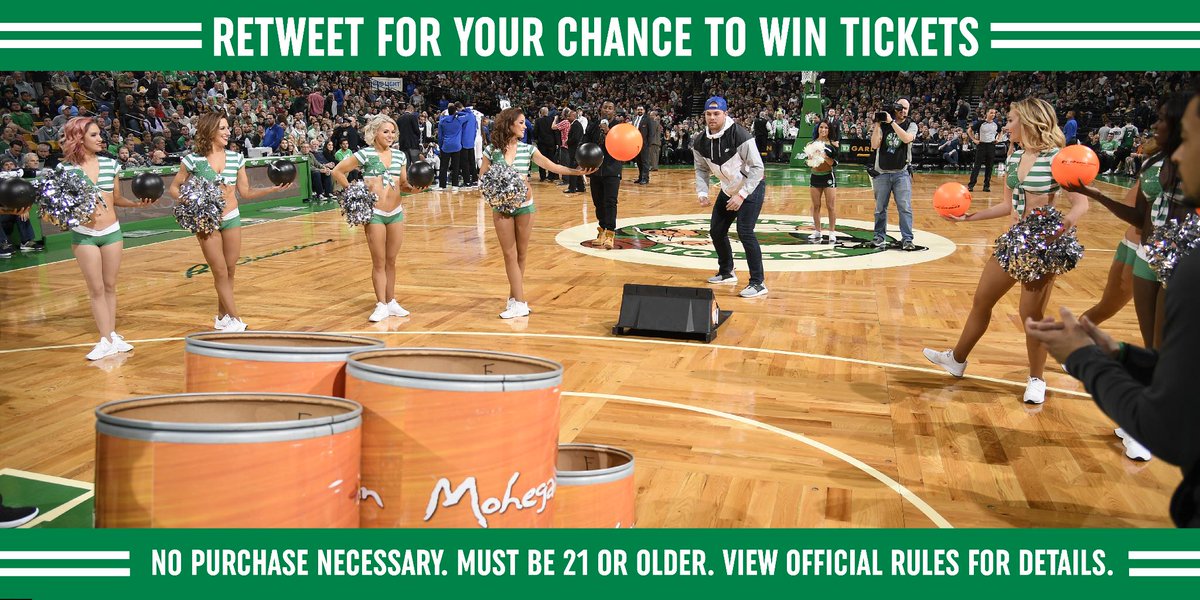 celtics's tweet photo. RT to enter to win 2 tickets and play @MoheganSun Super Skee Ball on the parquet this Monday night! 🔁

Official rules: https://t.co/Z5v7RH5eX9 https://t.co/7rmeG1qpHI
