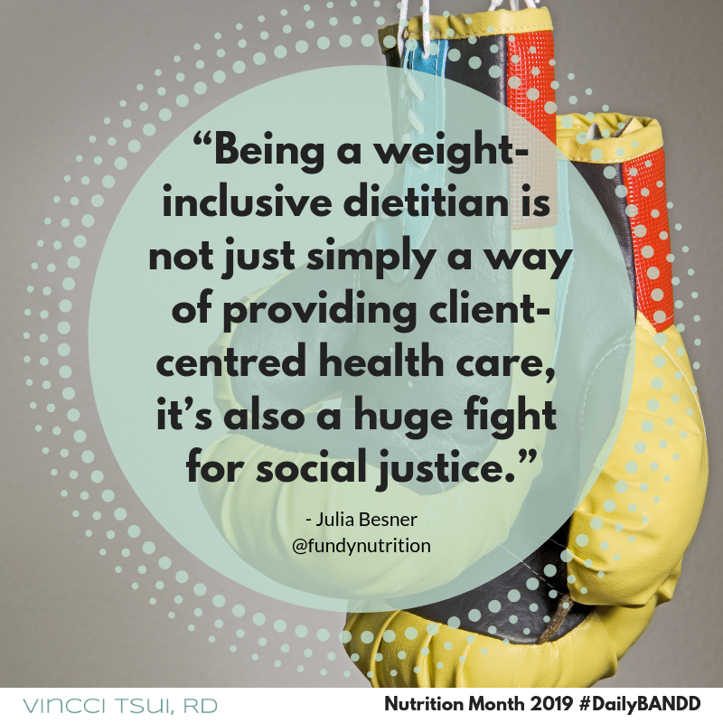 VincciRD's tweet photo. #DailyBANDD Julia Besner AKA @FundyNutrition is a #weightinclusive #dietitian practicing in New Brunswick. She shared so much wisdom in her story that it was hard for me to decide what to meme! Check it out:  https://t.co/0Yldg92Set #NutritionMonth #UnlockFood https://t.co/0ntyPYFLZc