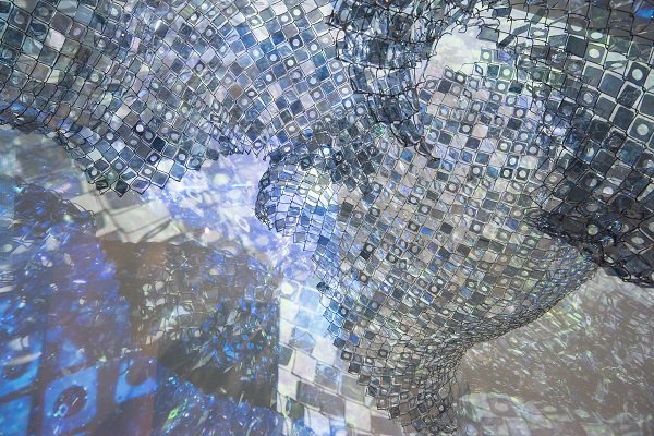 ncartmuseum's tweet photo. #TBT to “You Are Here”! Were you one of the 104,000 people who saw it last year? Yayoi Kusama's "LIGHT OF Life," 2018, which debuted in the exhibition, is now part of our permanent collection & on view in West Building! #NCMAhere
Image: Soo Sunny Park “Photo-Kinetic Grid” 2018 https://t.co/6B7fwZiKeK
