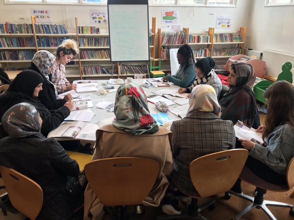 YLL_Centre's tweet photo. Here @Eco_CP_Library we help our #ESOL students realize and reach their goals and potential #lifelonglearning #socialinclusion #ecocom https://t.co/rh11hZUAIh