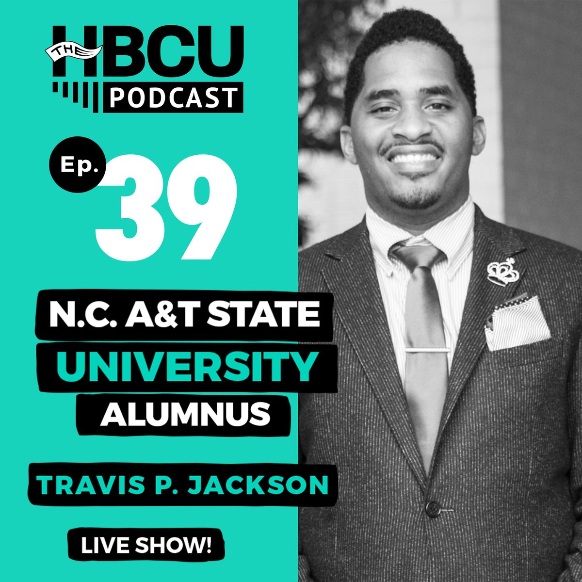 TheHBCUPodcast's tweet photo. **New Episode** This is a special episode! In September, we celebrated our 1 year anniversary with a LIVE show in Charlotte! Check out Ep. 39 with #ClaflinUniversity Alumnus Barry White, Jr. and #NCAT Alumnus Travis P. Jackson | Listen now at https://t.co/WRAQ2zRQhi https://t.co/zGLYZBq7lI